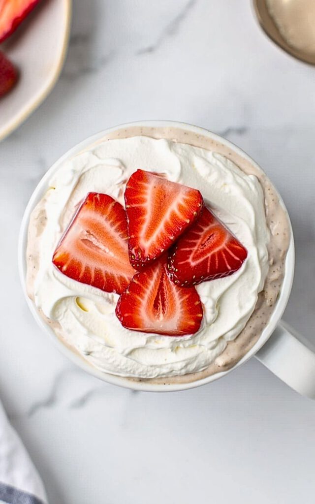 Hot Chocolate with Strawberry