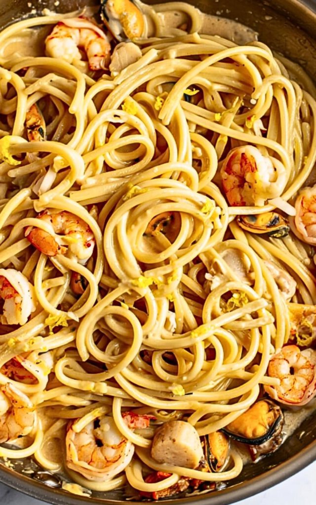 Seafood Dish with Pasta