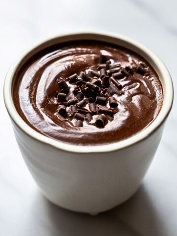 Hot chocolate in a mug