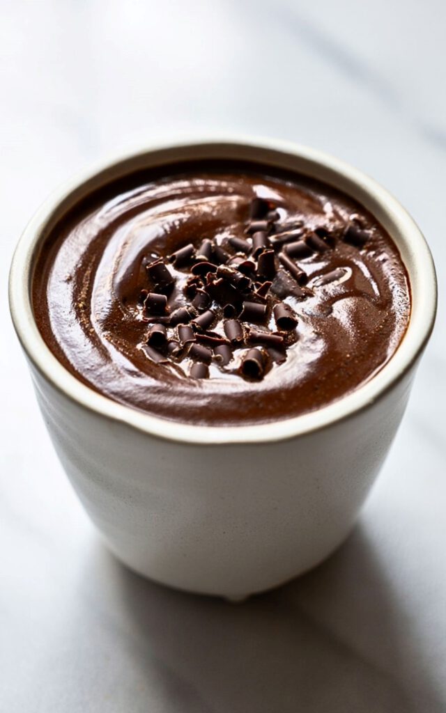 Hot chocolate in a mug