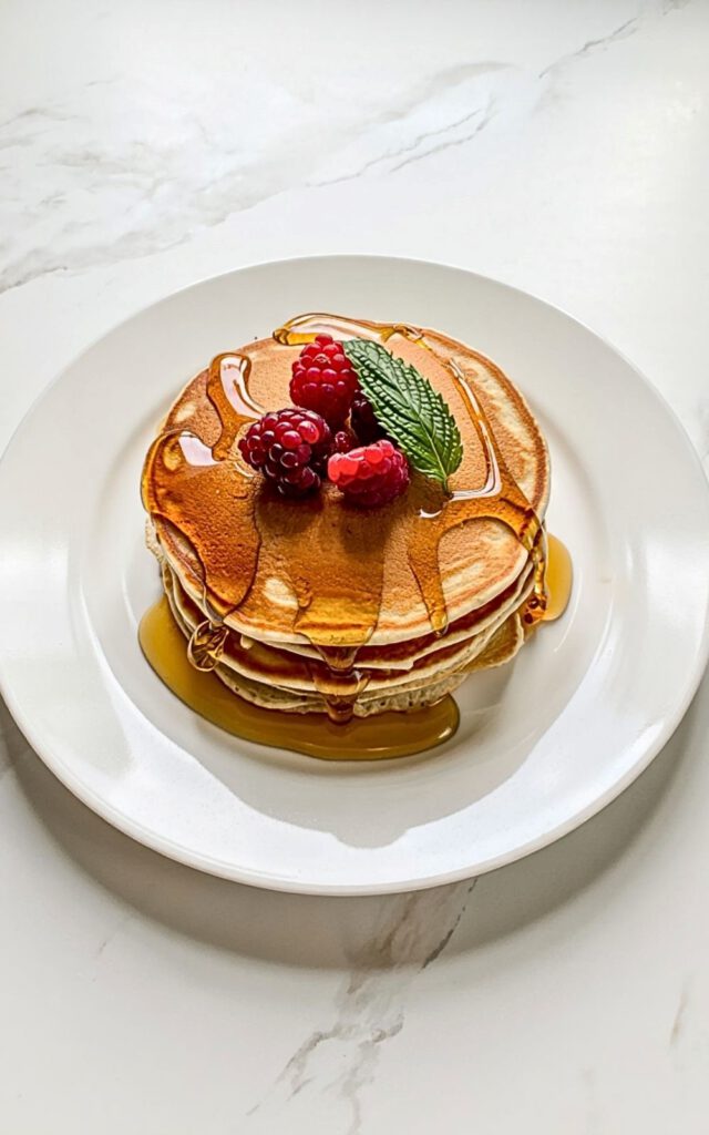Keto Pancakes with Syrup