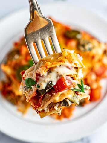 Vegan lasagna with white sauce 22 Vegan lasagna with white sauce
