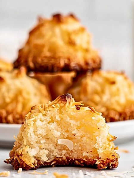 Freshly baked coconut macaroons