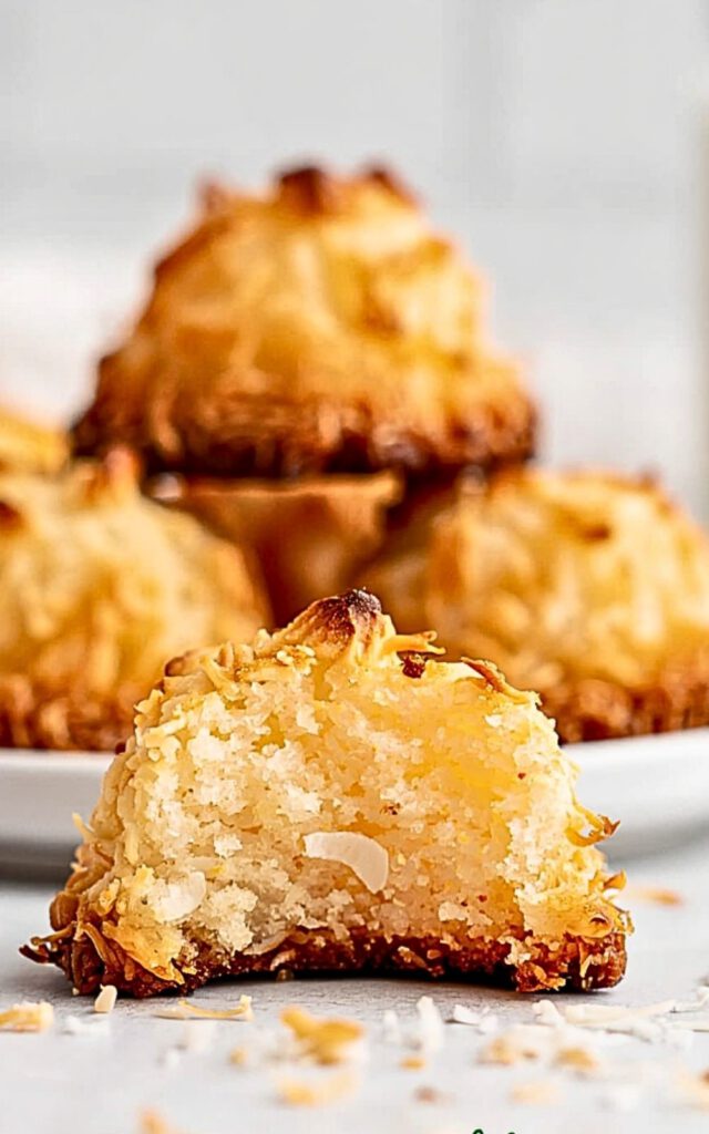 Freshly baked coconut macaroons