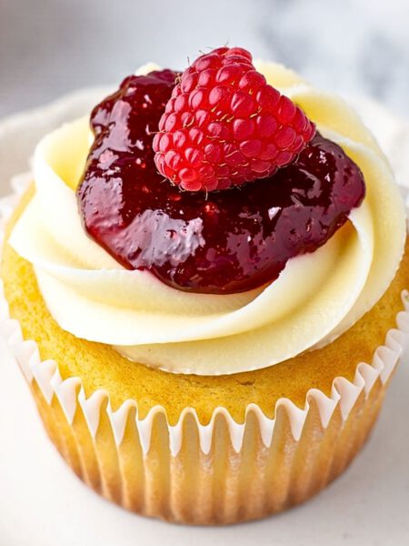 Raspberry and Vanilla Cupcakes