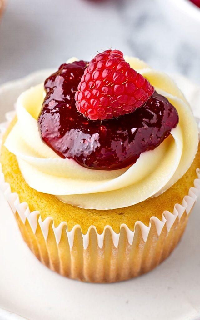 Raspberry and Vanilla Cupcakes