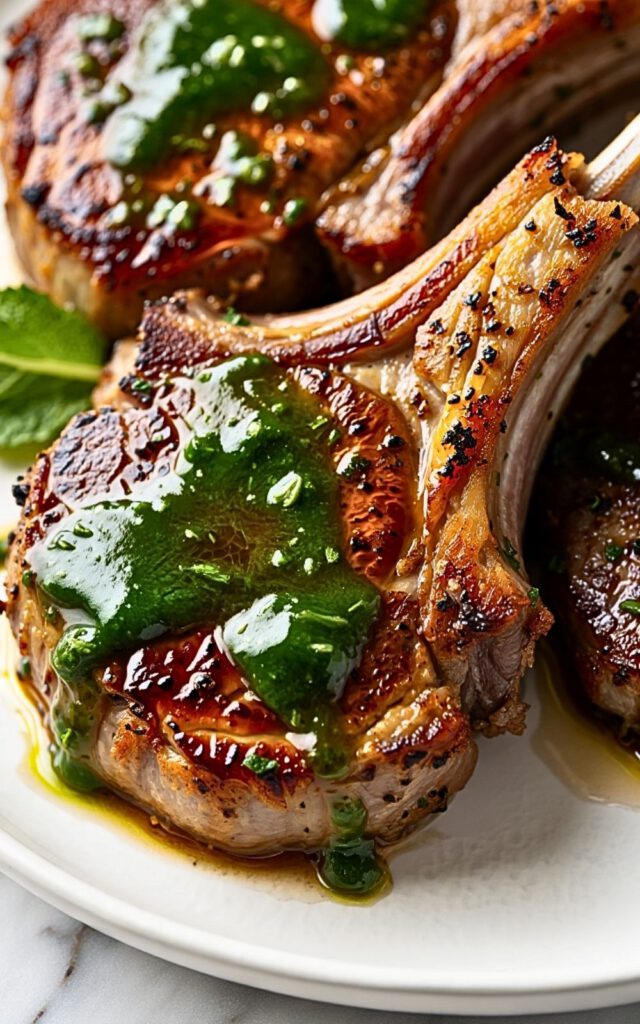 Lamb Chops With Mint Sauce