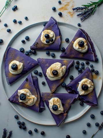 Purple Starlight Whimsy Crepe