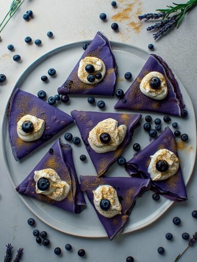 Purple Starlight Whimsy Crepe