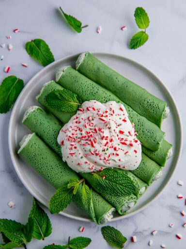 Green Holly Delight Crepe
