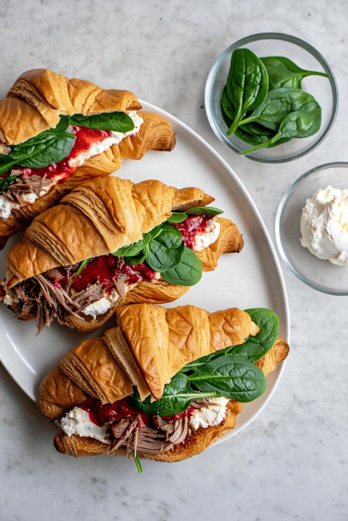 Spiced Duck Confit and Rhubarb Compote Croissant 10 520a8b52 0032 4d29 aa89 62b7f318277e resultat