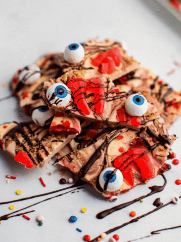 Halloween Vampire Fang White Chocolate Bark