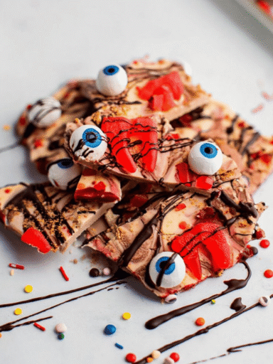 Halloween Vampire Fang White Chocolate Bark