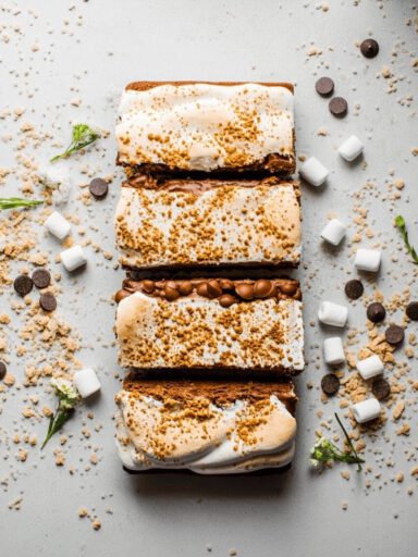 S’mores Graham Cracker Marshmallow Dump Cake