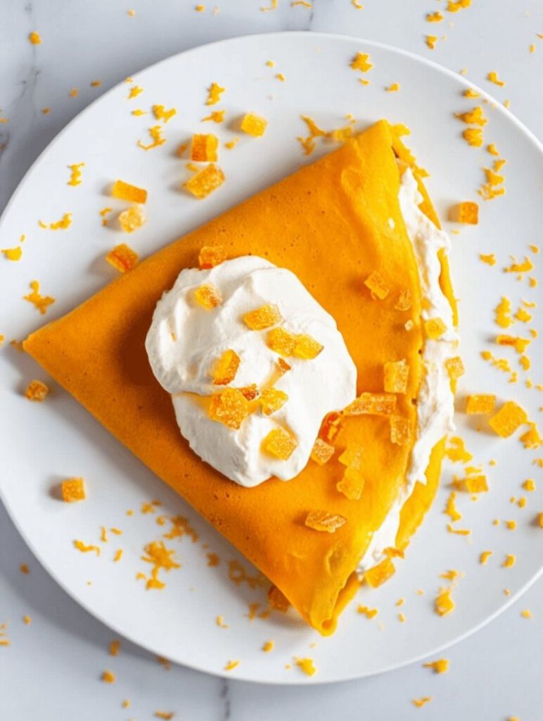 Orange Angel Charm Crepe