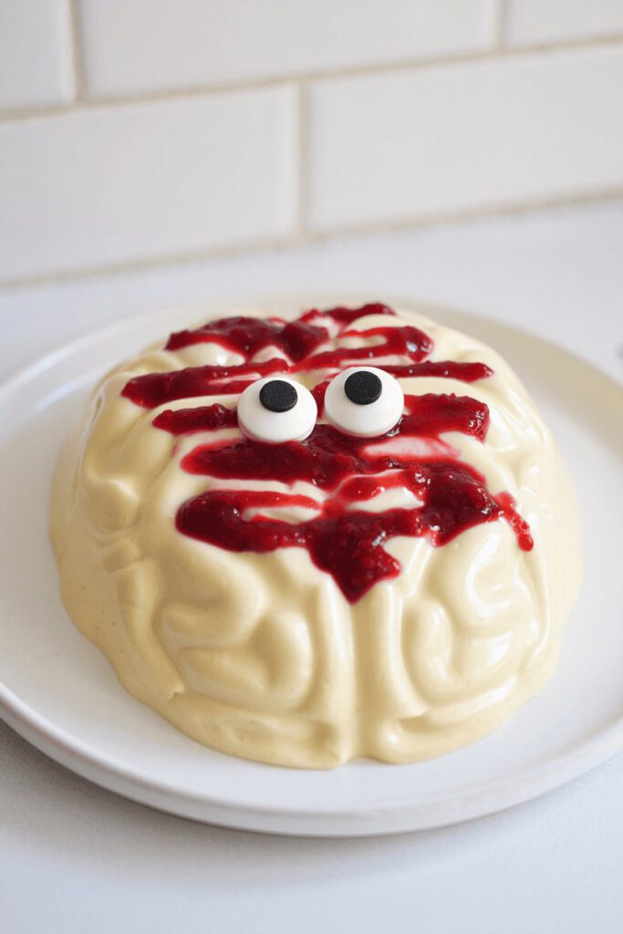 Halloween Zombie Brain Panna Cotta 8 eza
