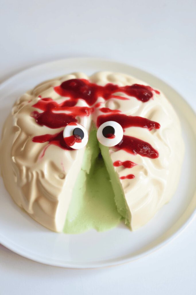 Halloween Zombie Brain Panna Cotta 9 fd 4