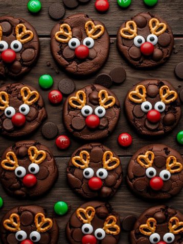 Christmas Rudolph’s Red Nose Cookies