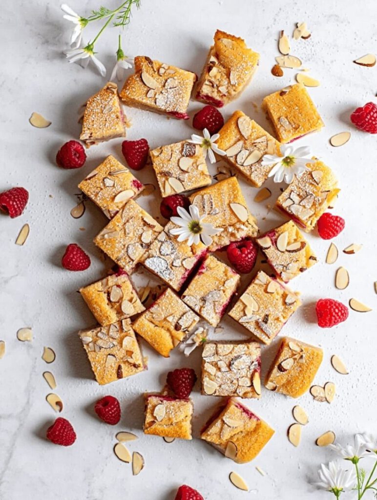 Macaron Almond Raspberry Dump Cake