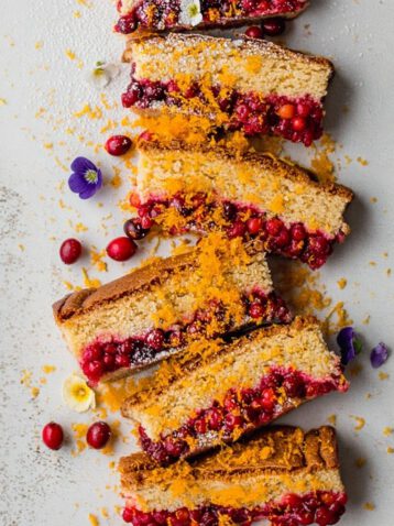 Cranberry Orange Zest Dump Cake