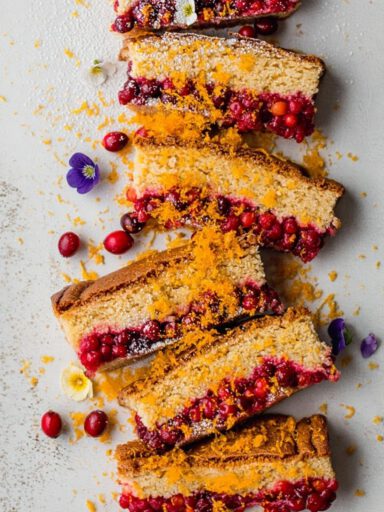 Cranberry Orange Zest Dump Cake