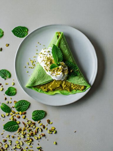 Pistachio Mistletoe Dream Crepe