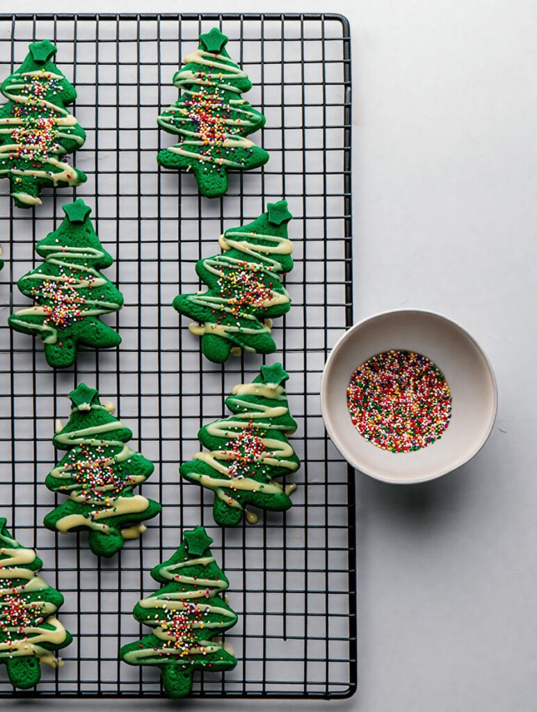 Christmas Tree Sprinkle Cookies 10 gh