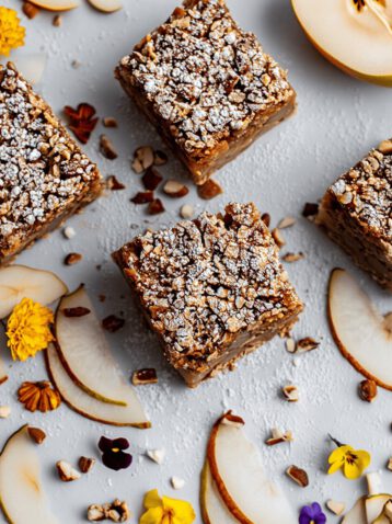 Pear Gingerbread Crumble Dump Cake