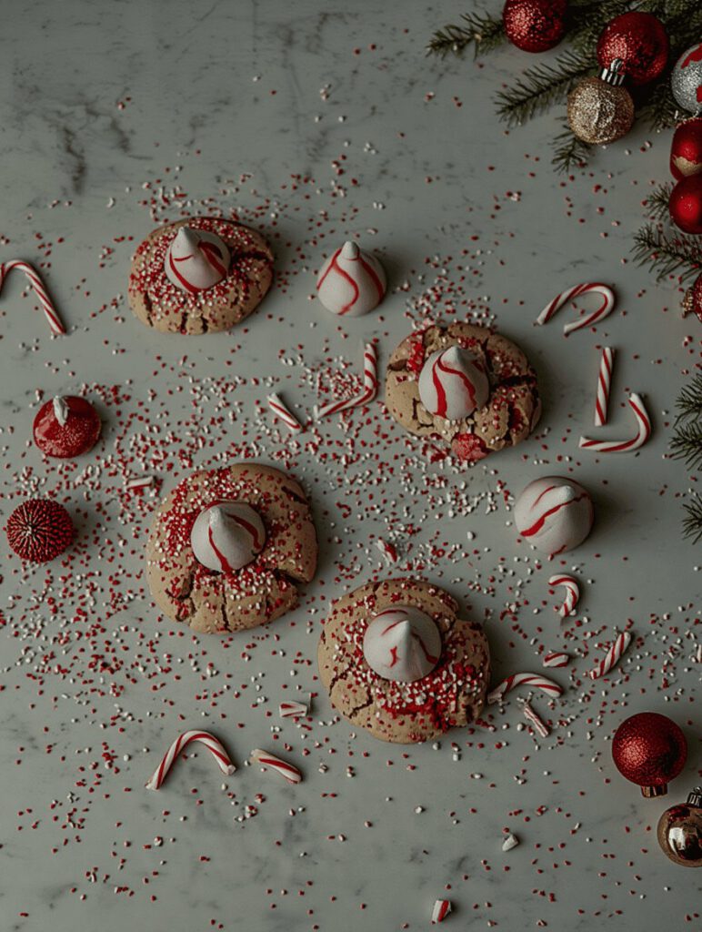 Christmas Candy Cane Kiss Cookies 12 idsoi