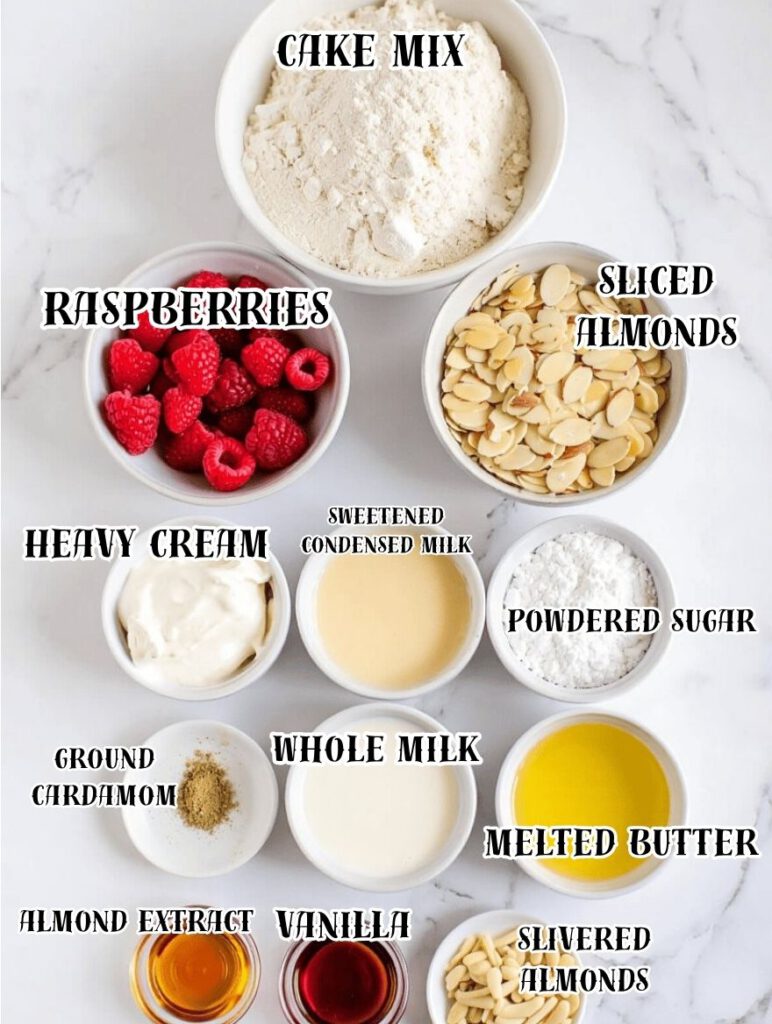 Macaron Almond Raspberry Dump Cake 2 ing 6