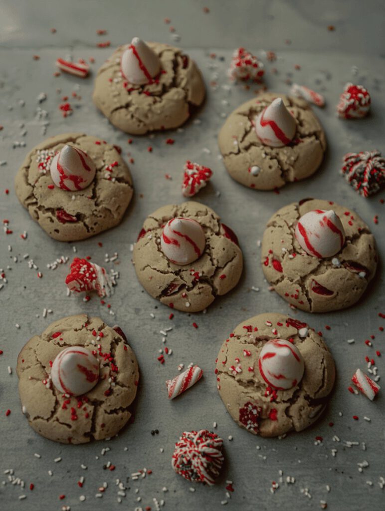 Christmas Candy Cane Kiss Cookies 13 ms 1