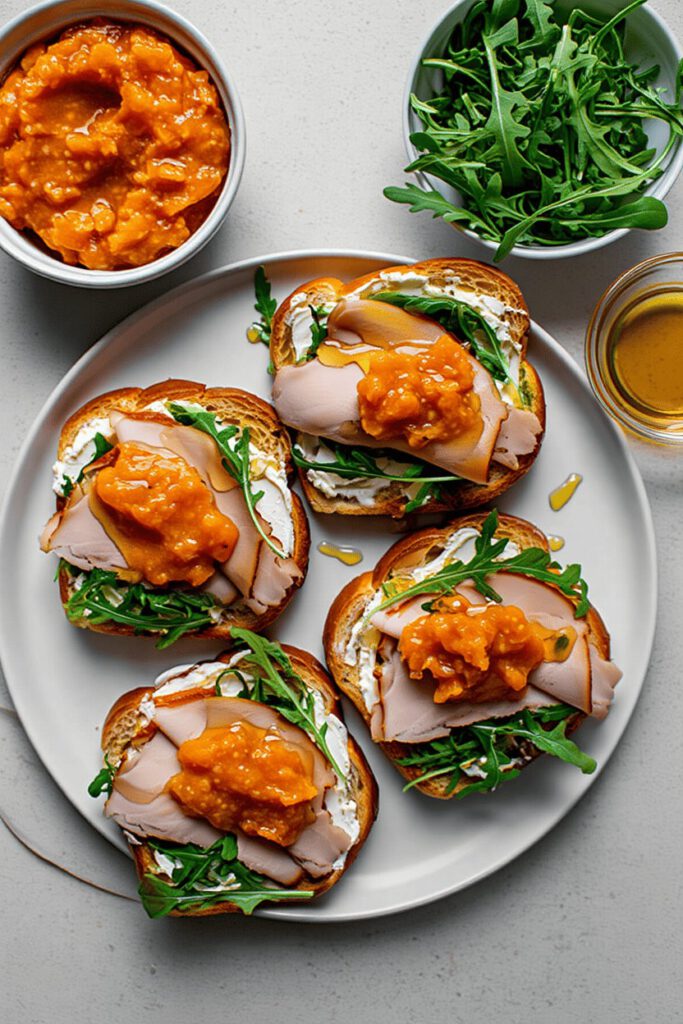 Smoked Turkey and Persimmon Chutney on Challah 7 nfd