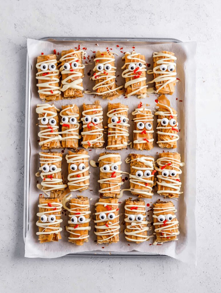 Halloween Mummy Wrapped Baklava Rolls 8 p 4
