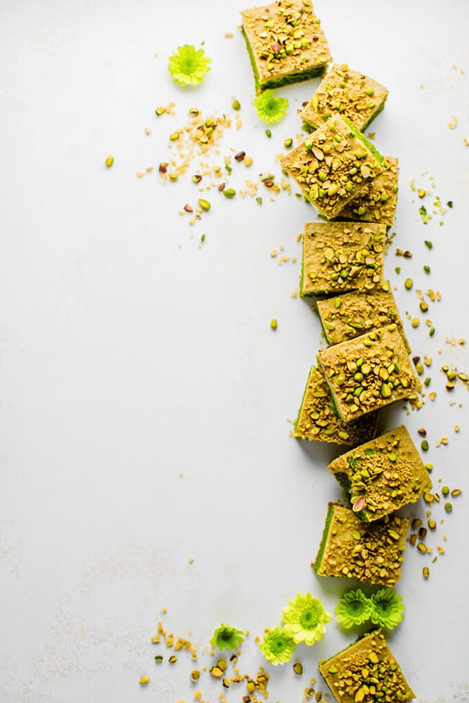 Barfi Fudge Pistachio Cardamom Dump Cake 13 pds