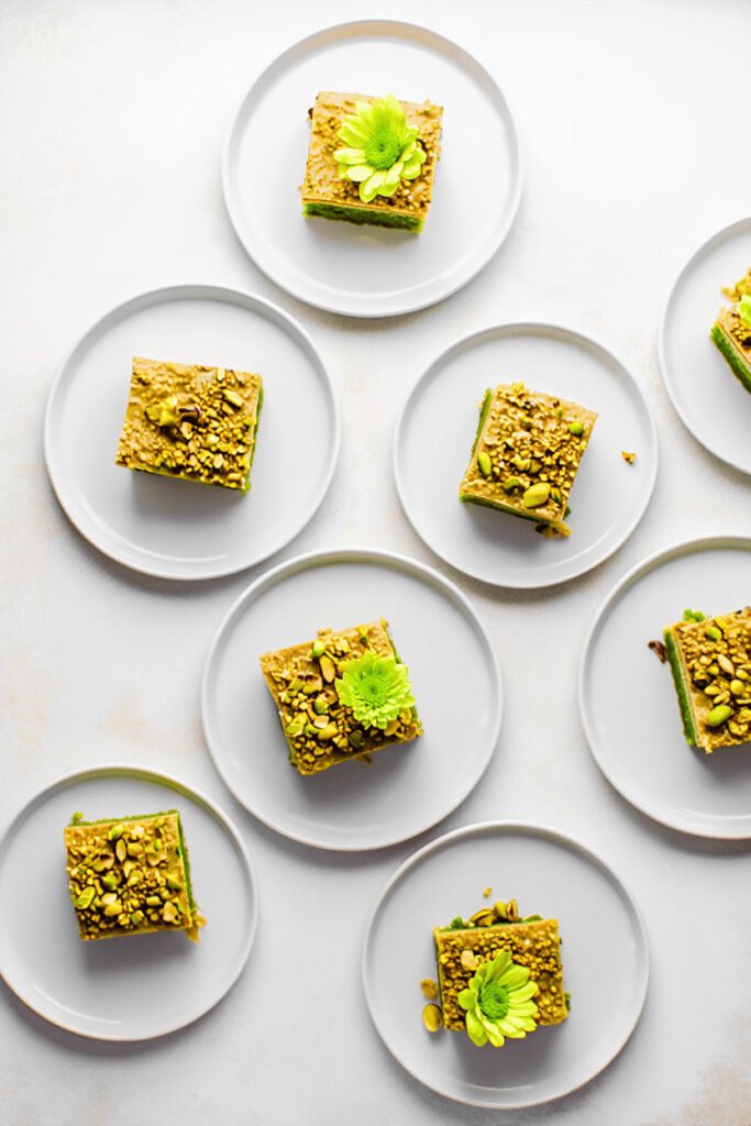 Barfi Fudge Pistachio Cardamom Dump Cake 12 pdsp