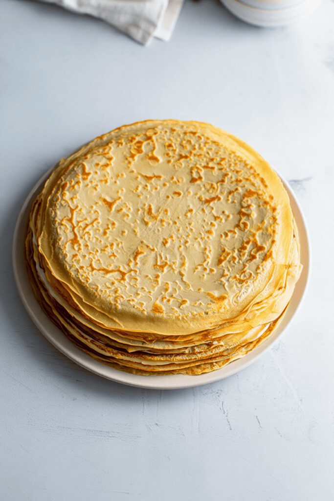 Cinnamon Pear and Bourbon Crepe Cake 9 pduj