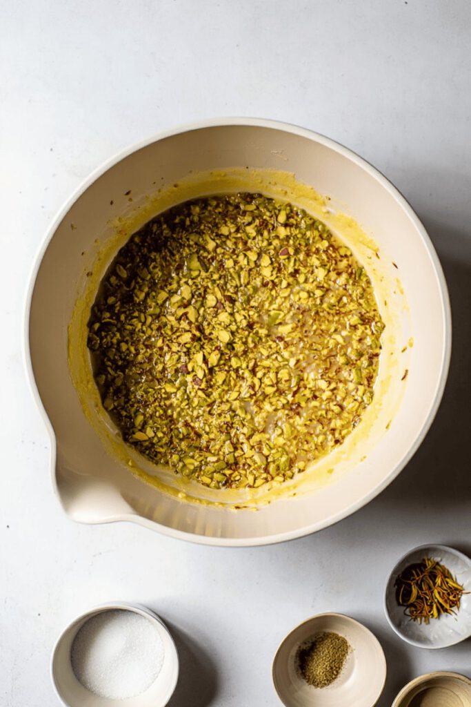 Barfi Fudge Pistachio Cardamom Dump Cake 7 up