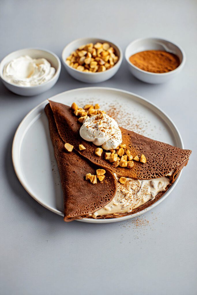 Christmas Brown Chestnut Wonder Crepe 7 x 2