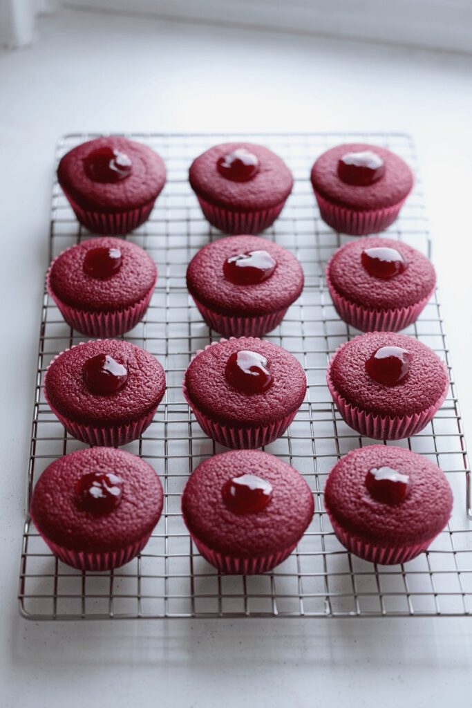 Halloween Bleeding Heart Red Velvet Cupcakes 11 za