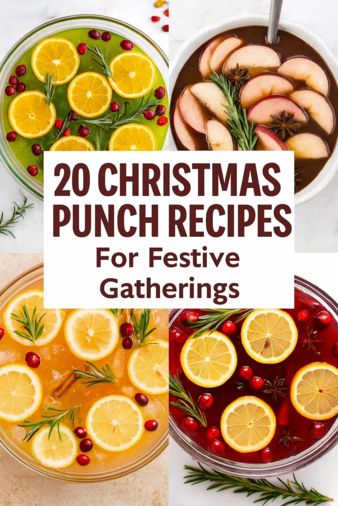 20 Christmas Punch Recipes for Festive Gatherings