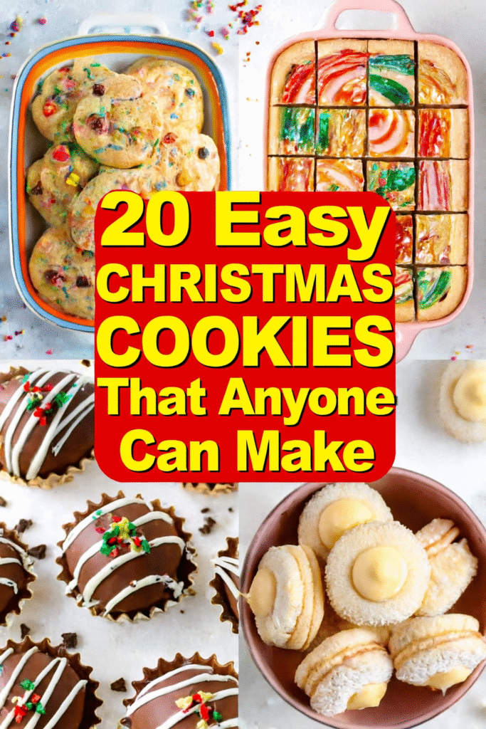 20 Easy Christmas Cookies That Anyone Can Make