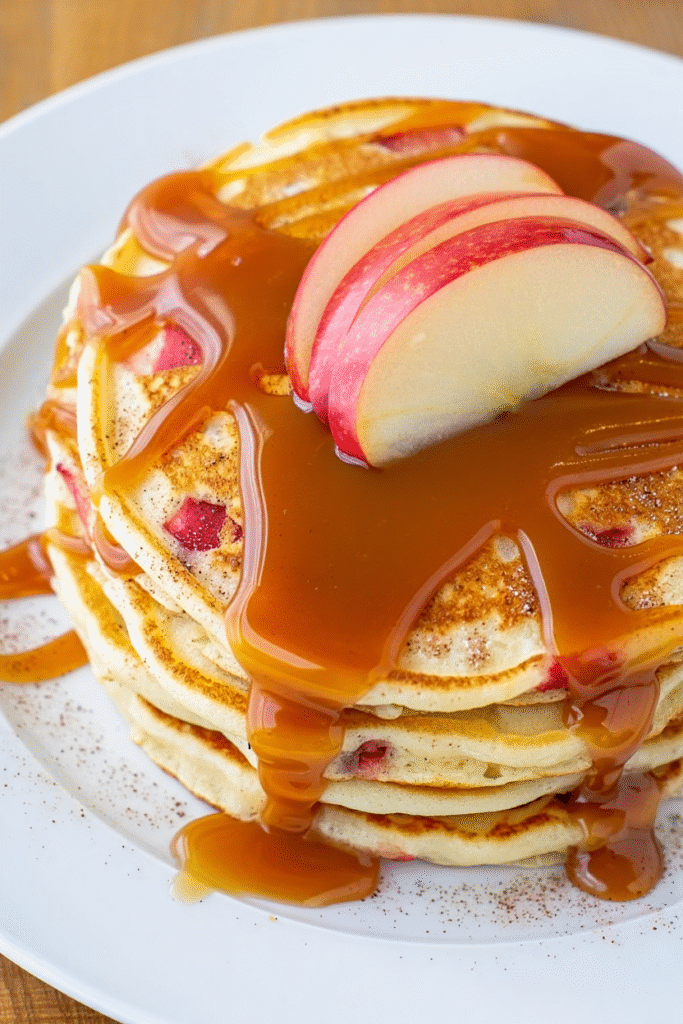 20 Christmas Pancakes to Make Mornings Magical 16 Apple Cinnamon Pancakes