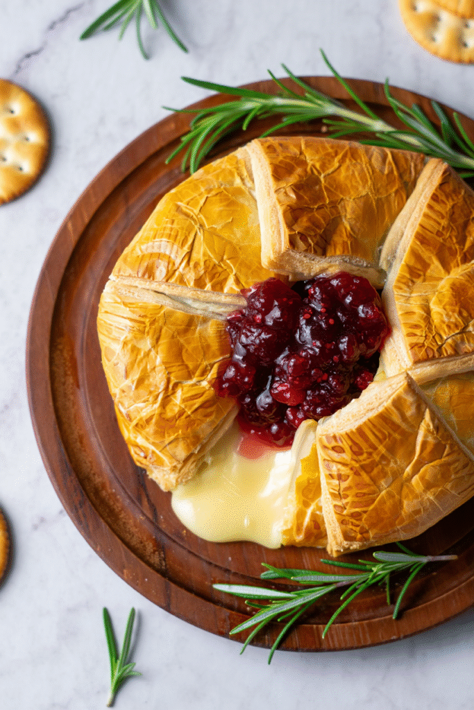 20 Christmas Appetizer Ideas to Elevate Your Holiday Spread 13 Baked Camembert with Cranberry Compote