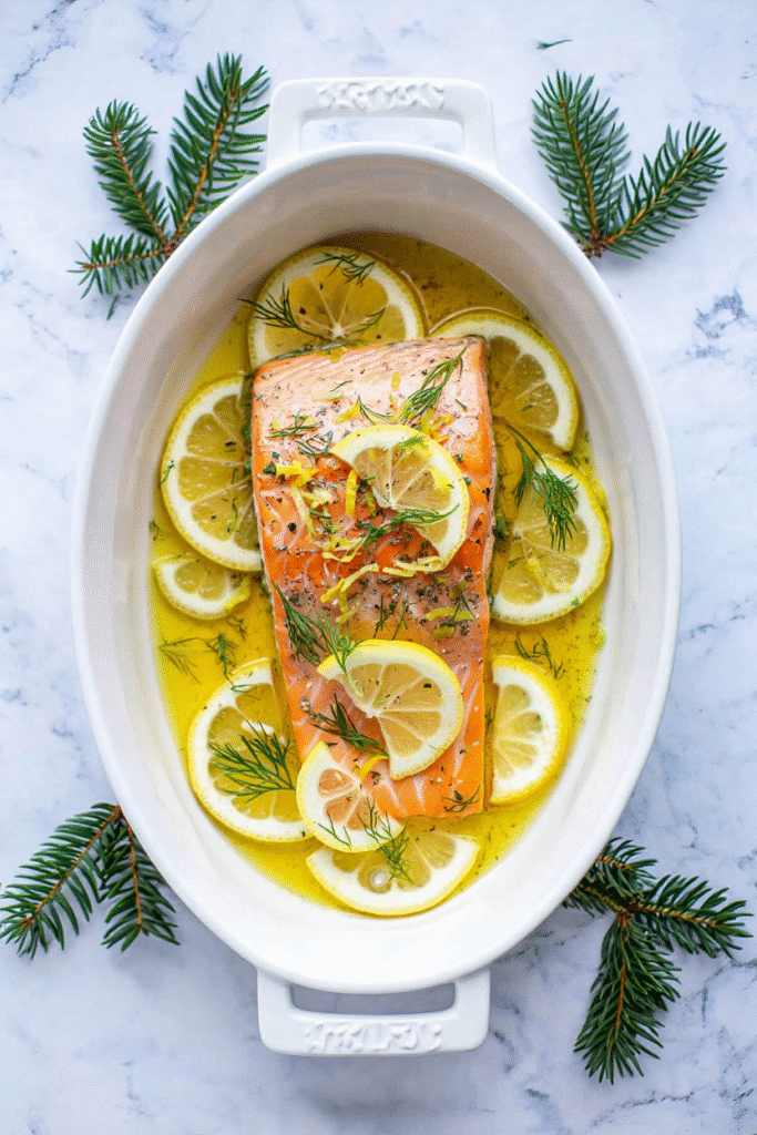 20 Christmas Eve Dinner Ideas for Memorable Celebrations 3 Baked Salmon with Lemon Dill Butter.cleaned