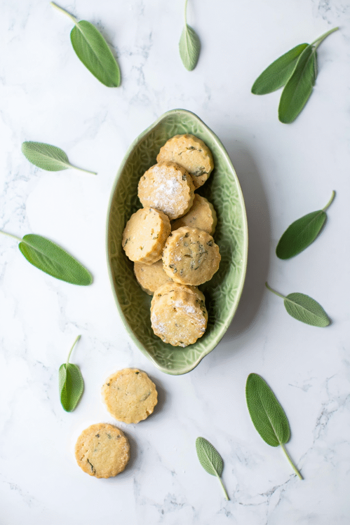 20 Unique Christmas Cookies to Stand Out This Holiday Season 3 Brown Butter Sage Shortbread
