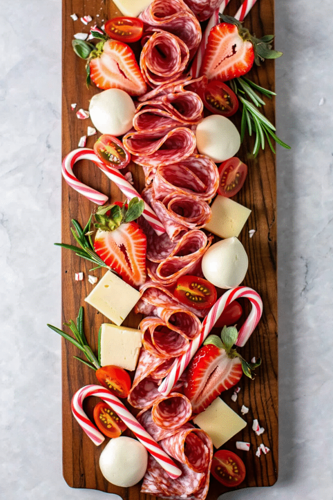 Candy Cane Lane Sweet and Savory Board