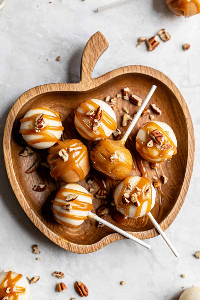 Caramel Apple Cake Pops