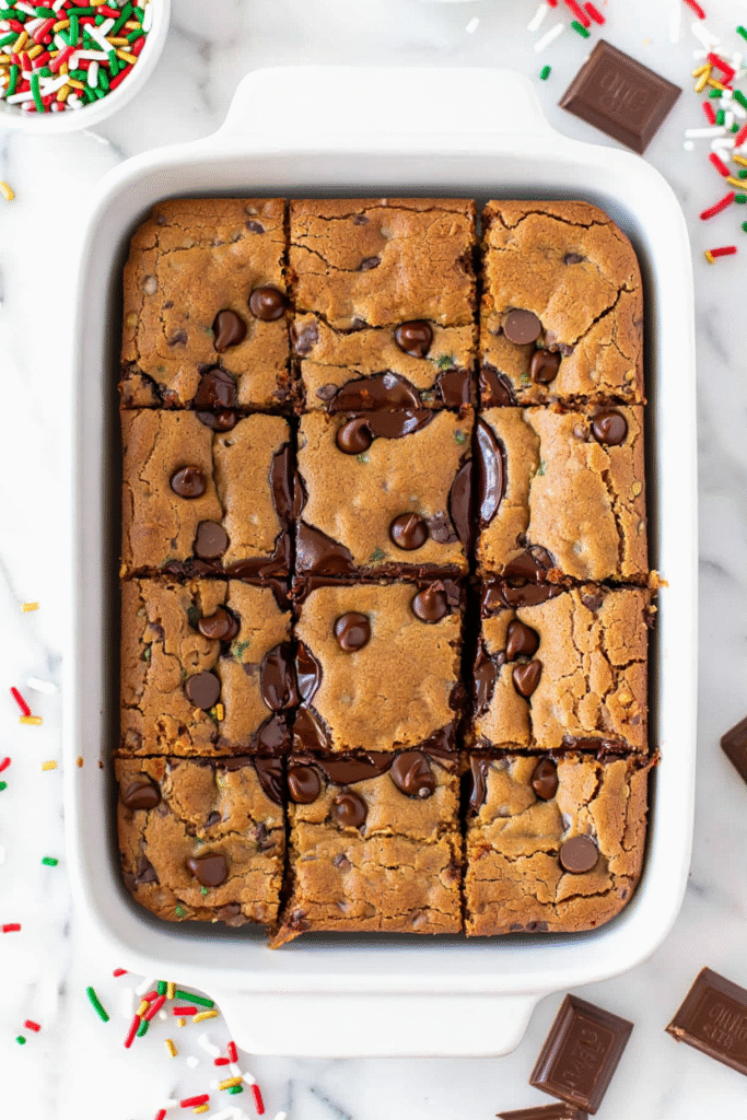 20 Easy Christmas Cookies That Anyone Can Make 7 Chocolate Chip Cookie Bars