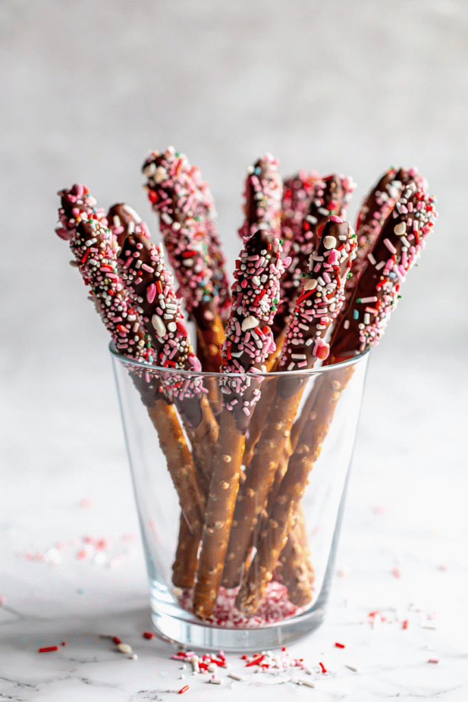 Chocolate Covered Pretzel Rods
