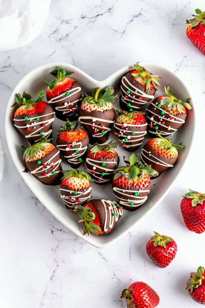 20 Easy Christmas Treats Anyone Can Make 9 Chocolate Covered Strawberries 1